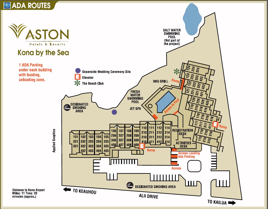 Map Layout Aston Kona by the Sea