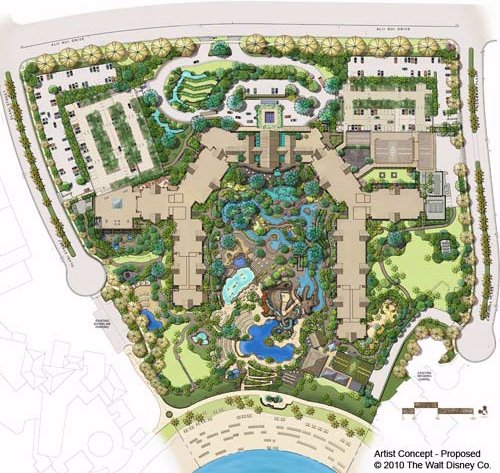 Map Layout Aulani, a Disney Resort & Spa in Hawaii