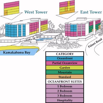 Map Layout King Kamehameha's Kona Beach Hotel